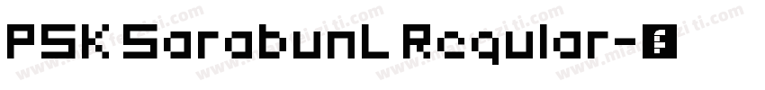 PSK SarabunL Regular字体转换